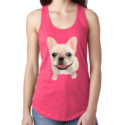 Ladies Racerback Tank - Frenchie - Original Thumbnail