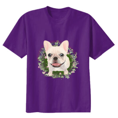 Youth Premium Cotton - Frenchie - Flower Thumbnail