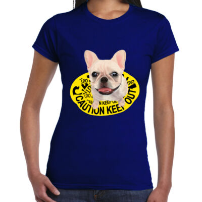 Ladies Premium Cotton - Frenchie - Keep Out Thumbnail