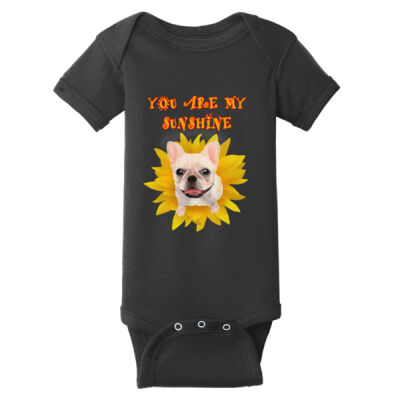 Baby Bodysuit - Frenchie - Sunshine Thumbnail