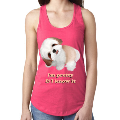 Ladies' Racerback Tank - Shih Tzu Thumbnail