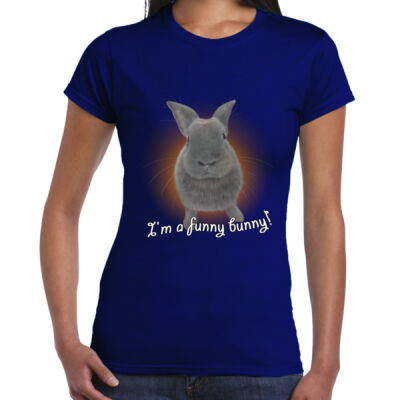 Ladies Premium Cotton - Funny Bunny Thumbnail