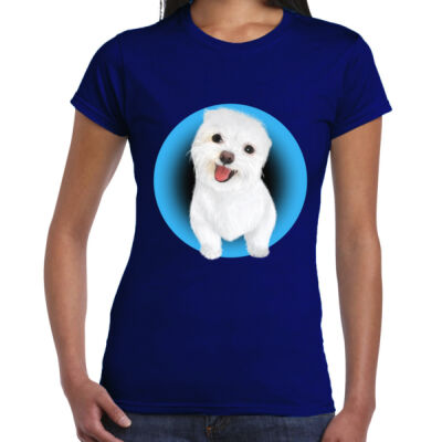 Ladies Premium Cotton - Maltese Blue Thumbnail
