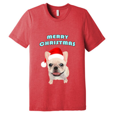 Unisex Triblend - Frenchie - Xmas Thumbnail