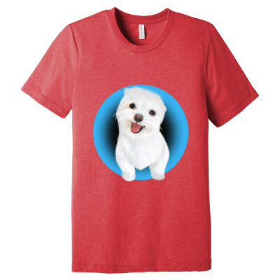 Unisex Triblend - Maltese - Blue Thumbnail