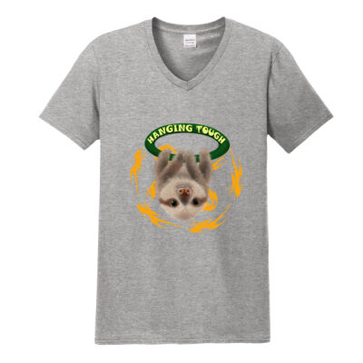 Softstyle V Neck - Hanging Sloth Thumbnail
