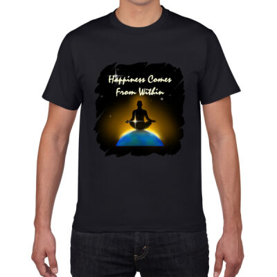 Premium Cotton - Happiness Comes From Within (Colour) Thumbnail