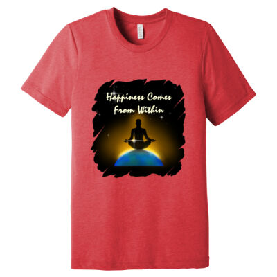 Unisex Triblend - Happiness Comes From Within (Colour) Thumbnail