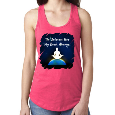 Ladies' Racerback - Universe Has My Back (Colour) Thumbnail