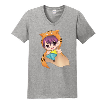 Softstyle V-Neck - Tiger Boy (A) Thumbnail