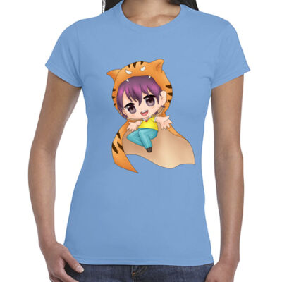 Ladies Premium Cotton - Tiger Boy (A) Thumbnail