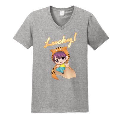 Softstyle V-Neck - Tiger Boy (B) Thumbnail