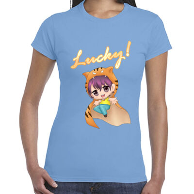 Ladies Premium Cotton - Tiger Boy (B) Thumbnail